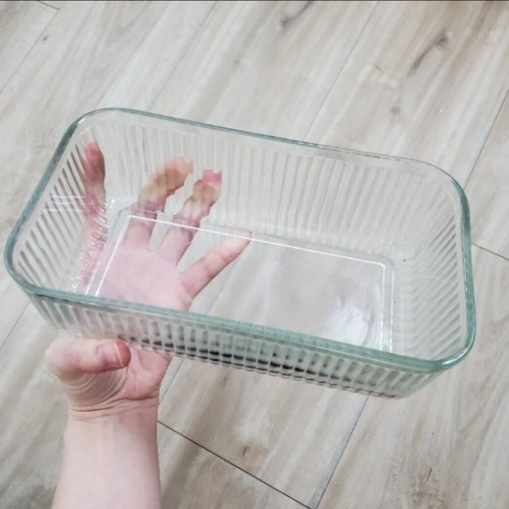 Vintage MCM Glass Refrigerator Dish